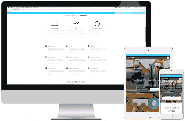 web developer working image